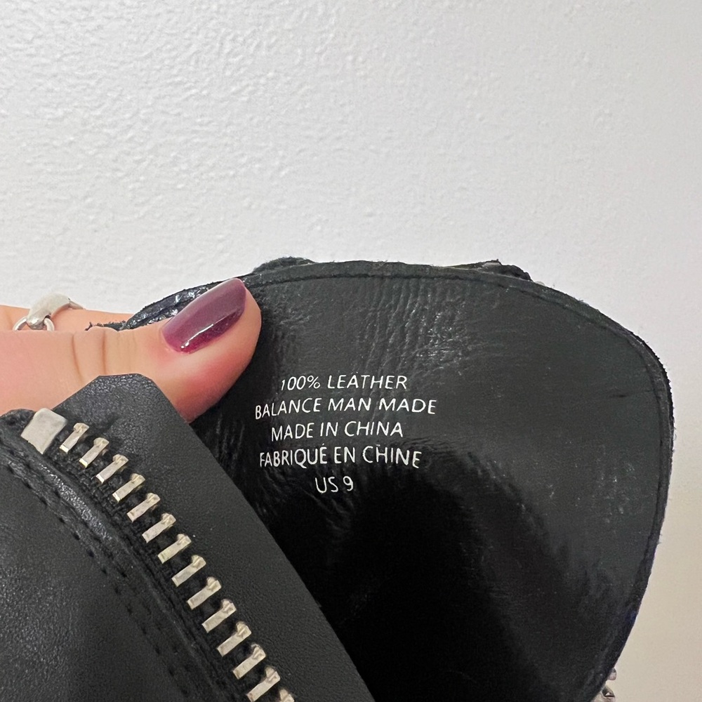 UNIF Black Lace Up Platform Boots best for size 8 feet - Picture 4 of 4